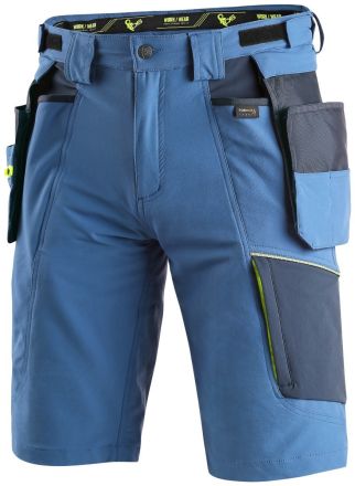 NAOS šortky pánské modro-modré, HV žluté doplňky