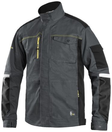 STRETCH montérková blůza - tmavě šedá/černá