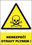Bezpečnostní tabulka - Nebezpečí otravy plynem