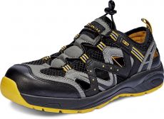 HENFORD S1 sandál bezpečnostní - černá/šedá/žlutá