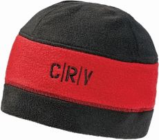 TIWI fleecová čepice černá/červená