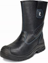 RAVEN XT S3 holeňová bezpečnostní obuv - černá/modrá