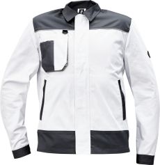 CREMORNE bunda bílá/šedá