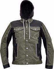 NEURUM CLASSIC bunda s kapucí tmavě olivová