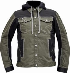 NEURUM CLASSIC bunda s kapucí tmavě olivová