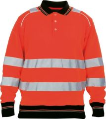 KNOXFIELD HI-VIS POLO mikina červená