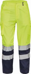 BURGOS HI-VIS kalhoty žlutá/tmavě modrá
