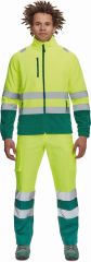 SEVILLA HI-VIS fleecová bunda žlutá/zelená