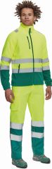 SEVILLA HI-VIS fleecová bunda žlutá/zelená