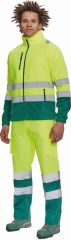 SEVILLA HI-VIS fleecová bunda žlutá/zelená