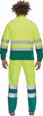 SEVILLA HI-VIS fleecová bunda žlutá/zelená