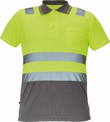 CADIZ HI-VIS polokošile žlutá/šedá