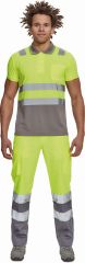 CADIZ HI-VIS polokošile žlutá/šedá