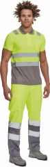 CADIZ HI-VIS polokošile žlutá/šedá