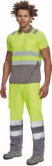 CADIZ HI-VIS polokošile žlutá/šedá