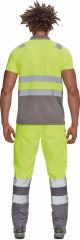 CADIZ HI-VIS polokošile žlutá/šedá