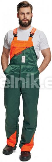 PLUTO pracovní ochranné protipořez.kalhoty lacl zelená