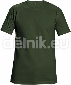 TEESTA tričko s krátkým rukávem, tmavě zelené