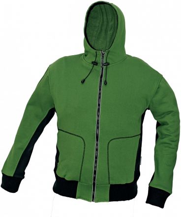 STANMORE zelená mikina s kapucí