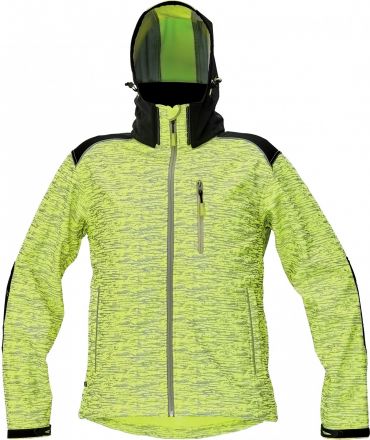 KNOXFIELD PRINTED softshellová bunda žlutá