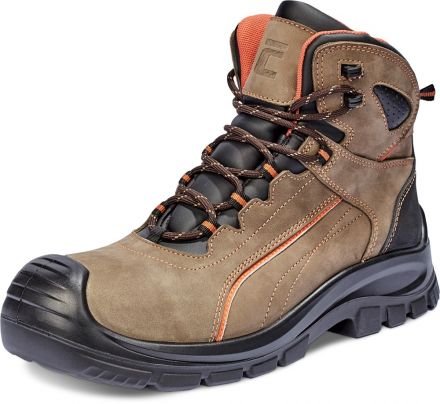 DERRIL S3 kotníková bezpečnostní obuv - hnědá