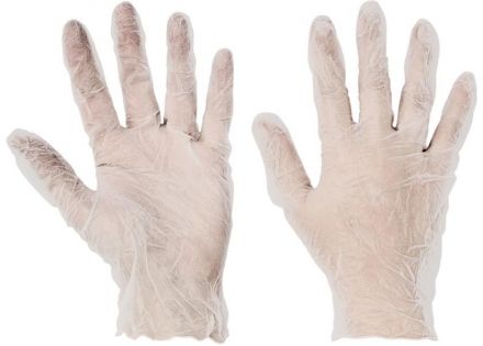 BOORNE jednorázové pudrované rukavice