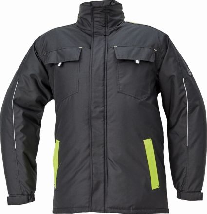 MAX VIVO parka černá/žlutá