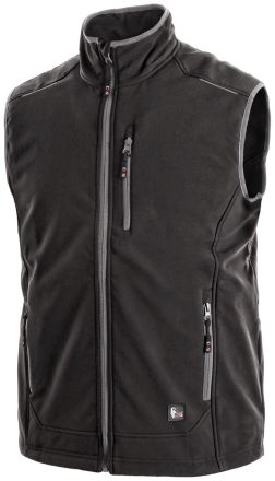 TOPEKA vesta softshell černá