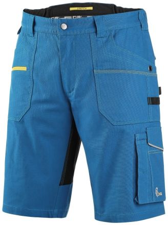 STRETCH pánské šortky středně modré/černé