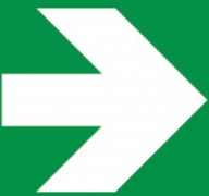 Bezpečnostní tabulka - Bezpečnostní šipka