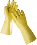 STANDARD Pracovní rukavice 35cm PVC - žluté