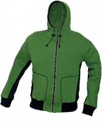 STANMORE zelená mikina s kapucí