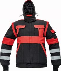 MAX WINTER REFLEX bunda černá/červená