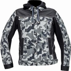 NEURUM CAMOUFLAGE bunda s kapucí antracit