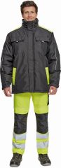 MAX VIVO parka černá/žlutá