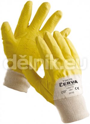 TWITE pracovní rukavice máčené v latexu