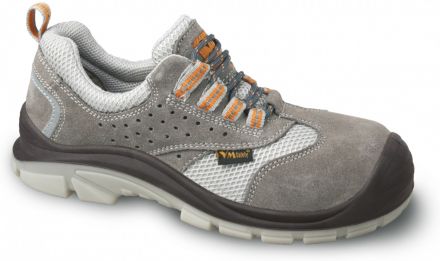 TIRANA 3195-O1 polobotka pracovní - kožená v kombinaci s textilem