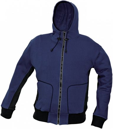 STANMORE modrá mikina s kapucí