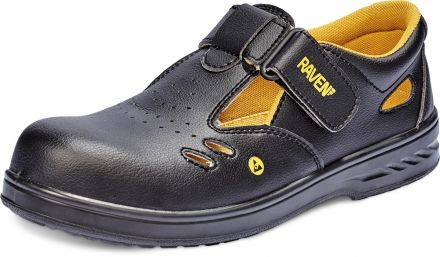 RAVEN S1 ESD sandál bezpečnostní - černá