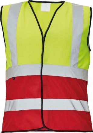 LYNX DUO vesta žlutá/červená