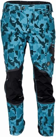 NEURUM CAMOUFLAGE kalhoty petrolejová