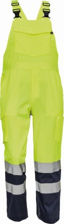 LORCA HI-VIS kalhoty s laclem žlutá/tmavě modrá