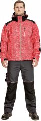 KNOXFIELD PRINTED softshellová bunda červená
