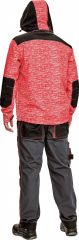KNOXFIELD PRINTED softshellová bunda červená