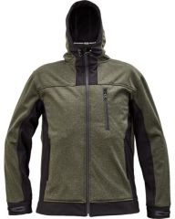 HUYER softshellová bunda olivová
