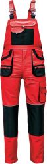 CARL BE-01-004 kalhoty s laclem červená/černá