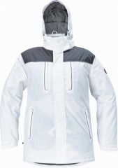 CREMORNE zimní bunda bílá/šedá