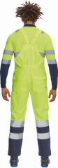 LORCA HI-VIS kalhoty s laclem žlutá/tmavě modrá