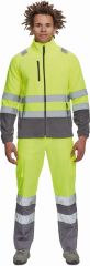 SEVILLA HI-VIS fleecová bunda žlutá/šedá