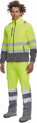 SEVILLA HI-VIS fleecová bunda žlutá/šedá